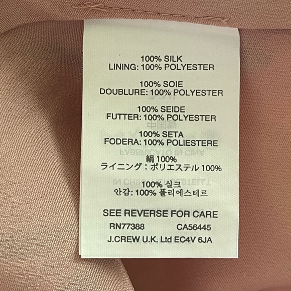 J CREW Chiffon dress size 6 - Picture 7 of 8